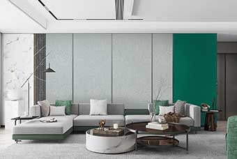 娄底轻奢风格-客厅